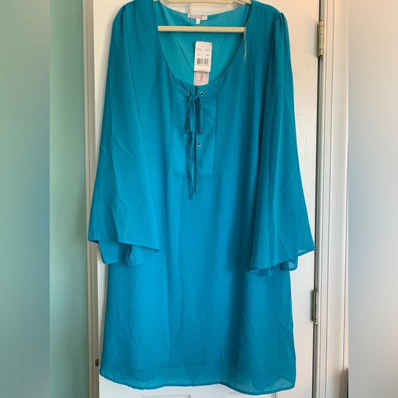 Teal Dress Size 3X - Picture 1 of 3
